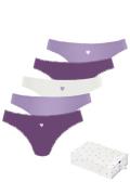 Lascana String met schattige hartjesprints en van elastische katoenkwa...