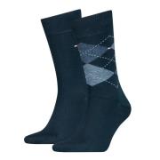 Tommy Hilfiger Sokken TH MEN SOCK CHECK 2P met klassiek argyle-ontwerp...