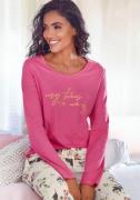 Lascana Pyjama top met folieprint