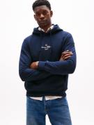 Tommy Hilfiger Hoodie OUTLINE FLAG SCRIPT HOODIE met contrastkleurig b...