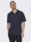 ONLY & SONS Overhemd met korte mouwen ONSCAIDEN SS SOLID RESORT LINEN ...