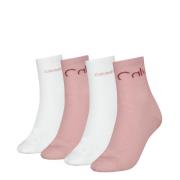 Calvin Klein Jeans Sokken CKJ WOMEN SHORT SOCK 4P CUT LOGO ECOM (Set v...