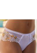 Lascana Stringpants van delicate, bloemige borduurkant en zachte soft-...