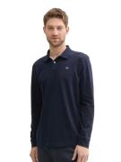 Tom Tailor Poloshirt met lange mouwen met logoborduursel