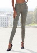Lascana Legging met klassiek ruitjespatroon, achterzakken, elegant, sm...