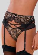 Lascana Jarretelgordeltje van leo-mesh met eyelash-kant, sexy lingerie...