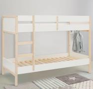 Lüttenhütt Stapelbed Janne Grenenhout, stapelbed, inclusief houten lad...