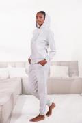 Vivance Hoodie met zij-loungewear borduring, loungeshirt