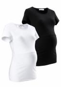 Neun Monate Zwangerschapsshirt 2-pack T-shirts voor zwangerschap en bo...