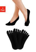 Vivance Fijne enkelsokken met gescheiden tenen (set, 3 paar)