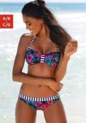 Venice Beach Bandeau-bikinitop Summer met contrastkleurige lus