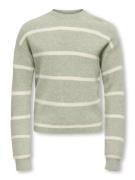 KIDS ONLY Gebreide trui KOGFRANCA SHORT L/S STRIPE KNT NOOS