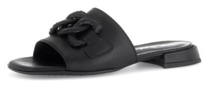 Gabor Slippers York , blokhak, zomerschoen, comfort schoen met wijdte ...