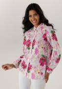Aniston SELECTED Overhemdblouse met kleurharmonieuze bloemenprint