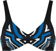 Naturana Balconette-bikinitop Intense Geometrics met ademend binnenfut...