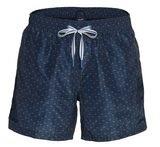 JOOP! Zwemshort Diamond Cornflower Signature design, kleine splitjes a...