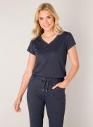 Base Level T-shirt Tilly met v-hals
