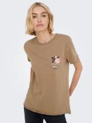 Only Shirt met ronde hals ONLLUCY REG S/S TOP JRS NOOS