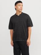 Jack & Jones Trui met korte mouwen JJELEO KNIT POLO SS LN