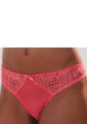 Vivance String met kanten inzetten opzij in gebloemde look
