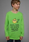 KIDSWORLD Shirt met lange mouwen EGAL WAS, ICH WAR'S NICHT! Lange mouw...