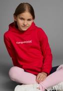 KangaROOS Hoodie met logoprint Lange mouwen, bedrukt, van sweatstof me...