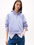 TOMMY JEANS Sweatshirt TJW BXY S-FLAG 1/4 ZIP