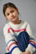 KIDS ONLY Trui met ronde hals KOGMY L/S STRIPE O- NECK KNT