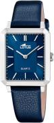Lotus Kwartshorloge Square Horloge, dameshorloge, leren band, analoog