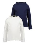 Blue Seven Shirt met lange mouwen met schattige golvende randen (set, ...