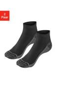 H.I.S Korte sokken gepolsterde golfsokken snel drogend (set, 2 paar)