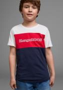 KangaROOS T-shirt In Colorblockdesign Korte mouwen, basic pasvorm, bed...