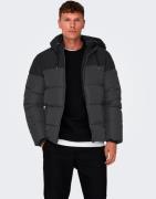 ONLY & SONS Gewatteerde jas ONSMARLON LIFE HOOD PUFFER JACKET OTW VD