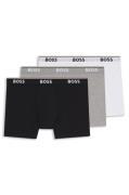 BOSS Lange boxershort BRIEF 3 PACK met in kleur bijpassende weefband (...