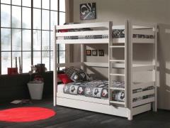 Vipack Stapelbed Pino, incl. lattenbodem, ladder en valbeveiliging