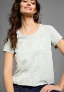 Laura Scott T-shirt met opgenaaide tekst - nieuwe collectie
