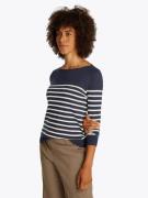 Tommy Hilfiger Gebreide trui CO JERSEY STITCH BOAT-NK SWEATER met tomm...