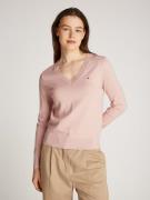 Tommy Hilfiger Trui met V-hals CO JERSEY STITCH V-NK SWEATER met V-hal...