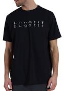 bugatti T-shirt PALERMO Korte mouw, ronde hals, bugatti-opdruk aan de ...