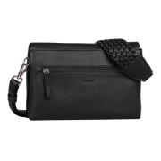 Gabor Schoudertas Veri uit zacht nerf leerimitat met ingewikkeld gevlo...