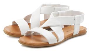 Lascana Sandalen Zomerschoen van leer met verfijnde bandjes, sandaal, ...