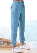 Lascana Comfortbroek van geweven stof, lichte stoffen broek met zakken