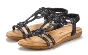 Vivance Sandalen Zomerschoen Sandalette, zomerschoen met elastische ba...