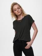 Only T-shirt ONLMOSTER – T-shirt met gemêleerde look en elastisch mate...