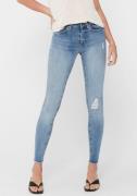 Only Ankle jeans ONLBLUSH – Enkeljeans met destroyed look voor trendy ...