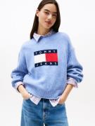 TOMMY JEANS Gebreide trui TJW MELANGE FLAG SWEATER RIB EXT