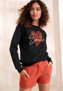 Lascana Sweatshirt met hart-leeuwprint, loungewear