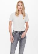 Only Shirt met korte mouwen ONLKITA – T-shirt met logo-print en ronde ...