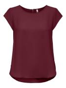 Only Blouse met korte mouwen ONLVIC – Vrouwelijke blouseshirt in losse...