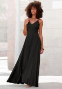 Lascana Maxi-jurk van geweven viscose, cut-outs op de rug, zomerjurk
